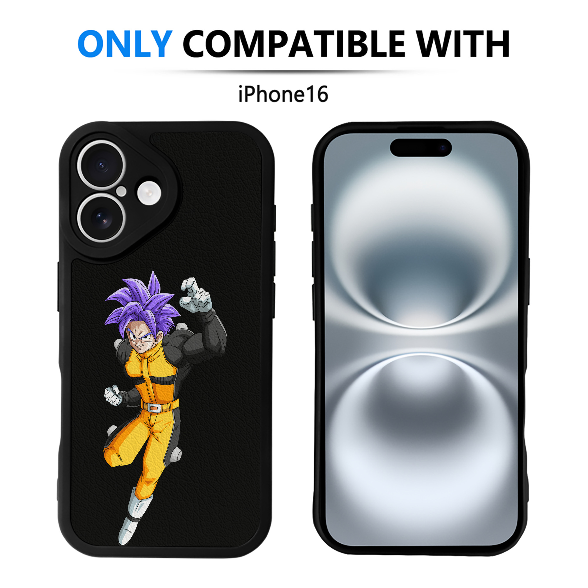 （画像用） ドラゴンボール DRAGON BALL 【iPhone 16シリーズ対応】シリコンスマホケース（レザー調） 材質：シリコン